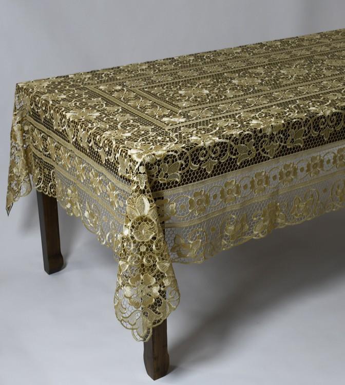 White New Design Embroidery Tablecloth